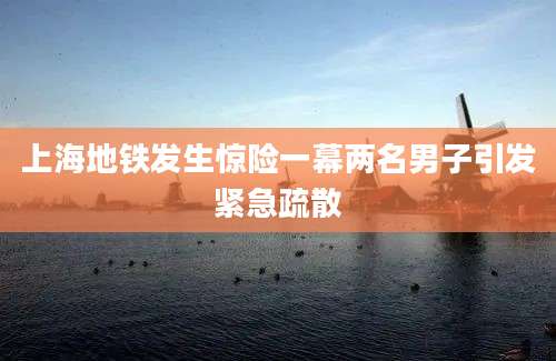 上海地铁发生惊险一幕两名男子引发紧急疏散