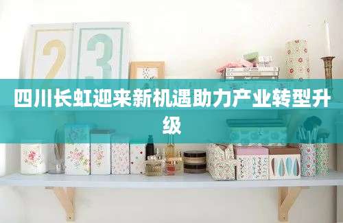 四川长虹迎来新机遇助力产业转型升级