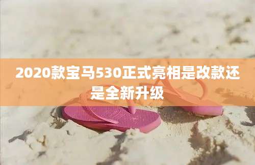 2020款宝马530正式亮相是改款还是全新升级