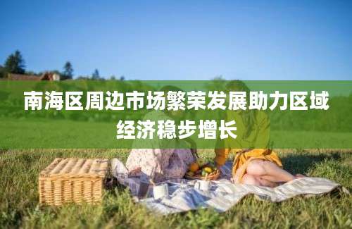 南海区周边市场繁荣发展助力区域经济稳步增长