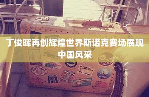 丁俊晖再创辉煌世界斯诺克赛场展现中国风采