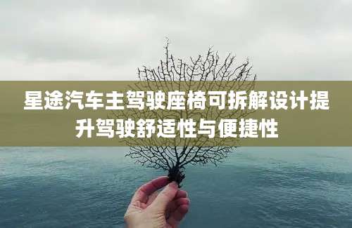 星途汽车主驾驶座椅可拆解设计提升驾驶舒适性与便捷性