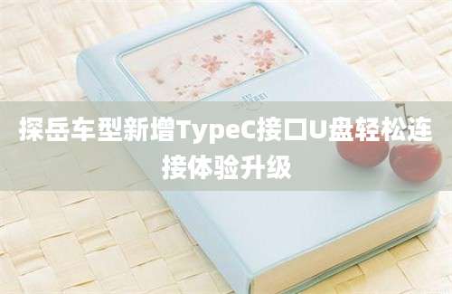 探岳车型新增TypeC接口U盘轻松连接体验升级
