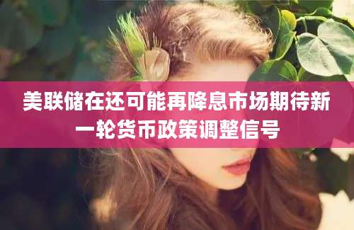 美联储在还可能再降息市场期待新一轮货币政策调整信号