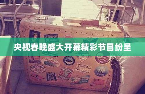 央视春晚盛大开幕精彩节目纷呈