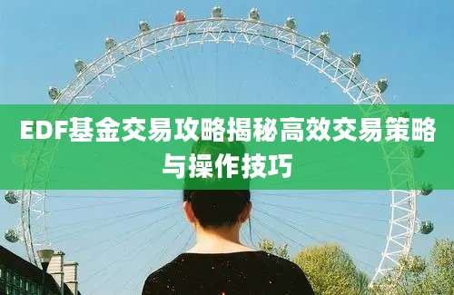 EDF基金交易攻略揭秘高效交易策略与操作技巧