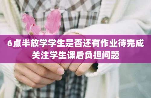6点半放学学生是否还有作业待完成关注学生课后负担问题