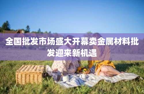 全国批发市场盛大开幕卖金属材料批发迎来新机遇