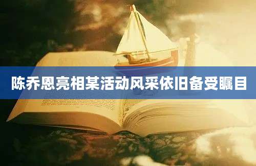 陈乔恩亮相某活动风采依旧备受瞩目