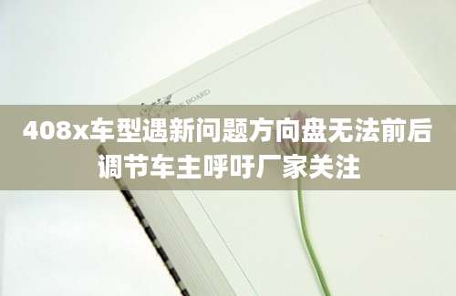 408x车型遇新问题方向盘无法前后调节车主呼吁厂家关注