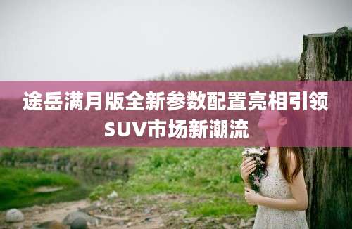 途岳满月版全新参数配置亮相引领SUV市场新潮流