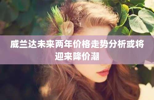 威兰达未来两年价格走势分析或将迎来降价潮