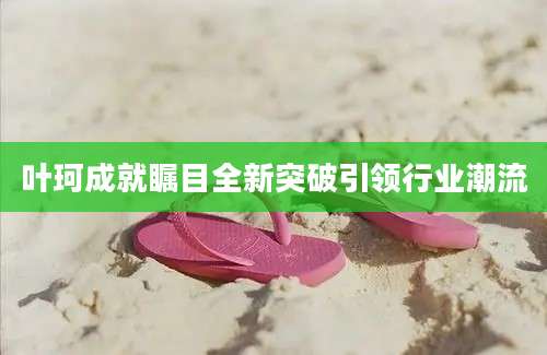 叶珂成就瞩目全新突破引领行业潮流