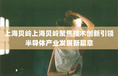 上海贝岭上海贝岭聚焦技术创新引领半导体产业发展新篇章