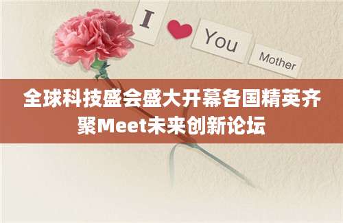 全球科技盛会盛大开幕各国精英齐聚Meet未来创新论坛
