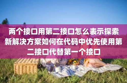 两个接口用第二接口怎么表示探索新解决方案如何在代码中优先使用第二接口代替第一个接口