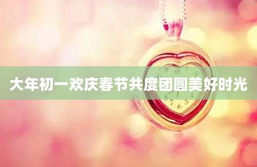 大年初一欢庆春节共度团圆美好时光