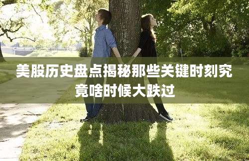 美股历史盘点揭秘那些关键时刻究竟啥时候大跌过