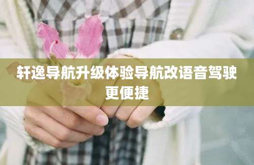 轩逸导航升级体验导航改语音驾驶更便捷