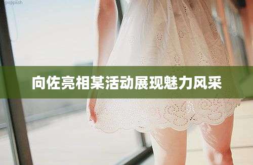 向佐亮相某活动展现魅力风采