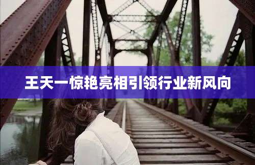 王天一惊艳亮相引领行业新风向