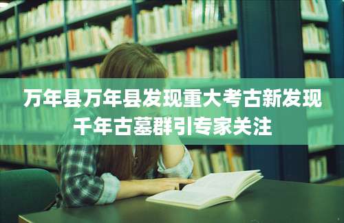 万年县万年县发现重大考古新发现千年古墓群引专家关注