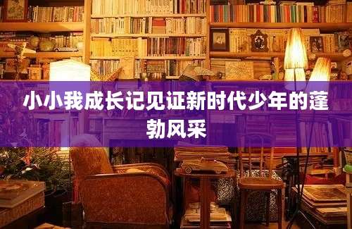 小小我成长记见证新时代少年的蓬勃风采
