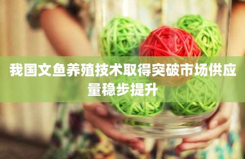 我国文鱼养殖技术取得突破市场供应量稳步提升
