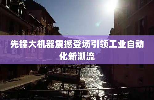 先锋大机器震撼登场引领工业自动化新潮流