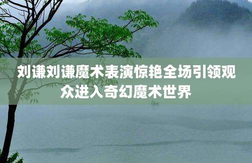 刘谦刘谦魔术表演惊艳全场引领观众进入奇幻魔术世界