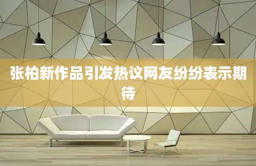 张柏新作品引发热议网友纷纷表示期待