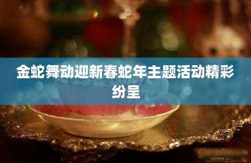 金蛇舞动迎新春蛇年主题活动精彩纷呈