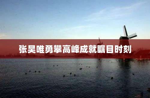 张昊唯勇攀高峰成就瞩目时刻