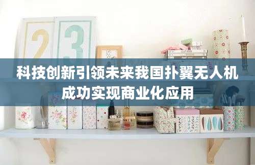 科技创新引领未来我国扑翼无人机成功实现商业化应用