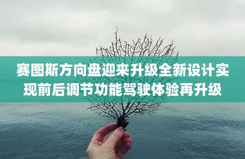 赛图斯方向盘迎来升级全新设计实现前后调节功能驾驶体验再升级