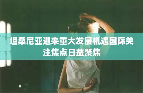 坦桑尼亚迎来重大发展机遇国际关注焦点日益聚焦