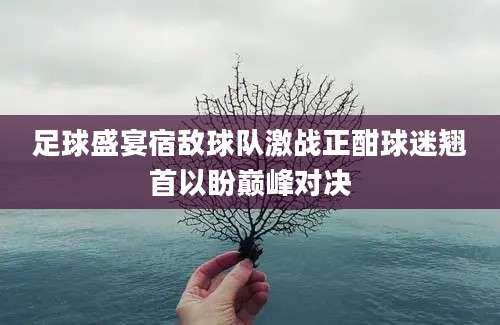 足球盛宴宿敌球队激战正酣球迷翘首以盼巅峰对决