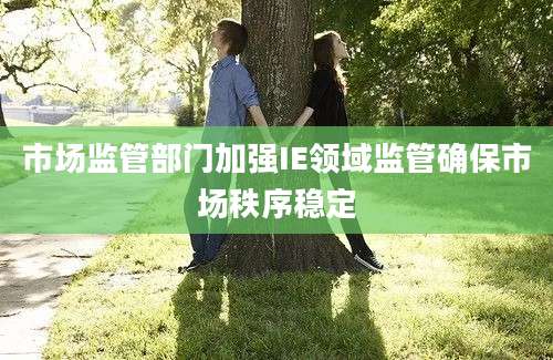 市场监管部门加强IE领域监管确保市场秩序稳定