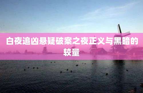 白夜追凶悬疑破案之夜正义与黑暗的较量