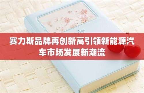 赛力斯品牌再创新高引领新能源汽车市场发展新潮流
