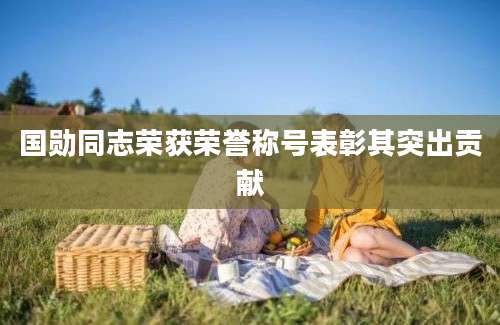 国勋同志荣获荣誉称号表彰其突出贡献
