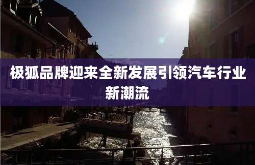极狐品牌迎来全新发展引领汽车行业新潮流