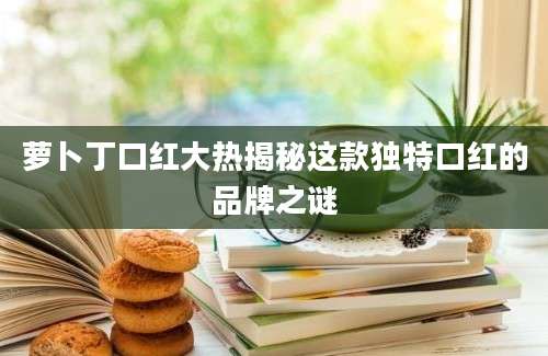 萝卜丁口红大热揭秘这款独特口红的品牌之谜