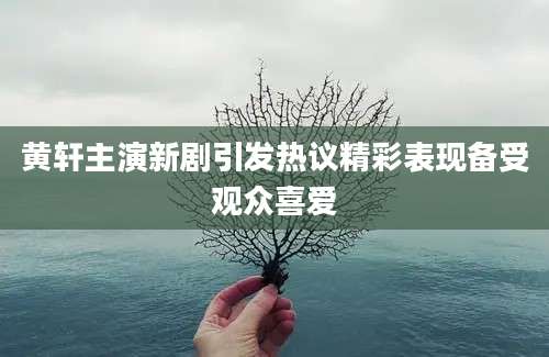黄轩主演新剧引发热议精彩表现备受观众喜爱