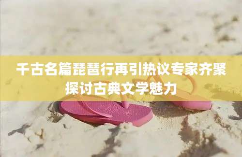 千古名篇琵琶行再引热议专家齐聚探讨古典文学魅力