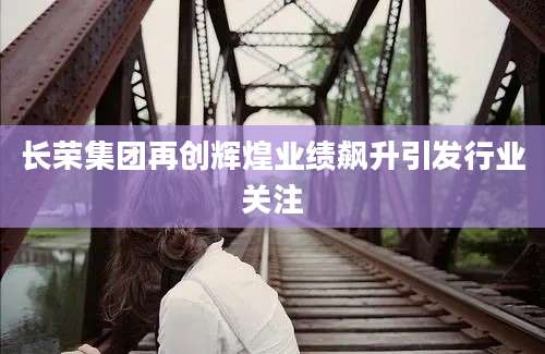 长荣集团再创辉煌业绩飙升引发行业关注