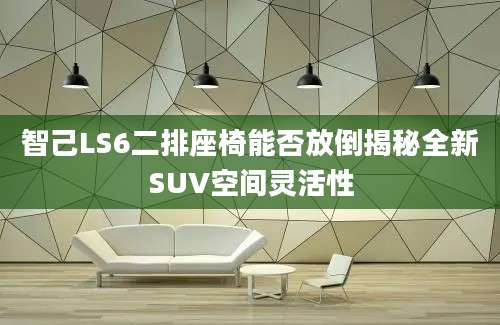 智己LS6二排座椅能否放倒揭秘全新SUV空间灵活性
