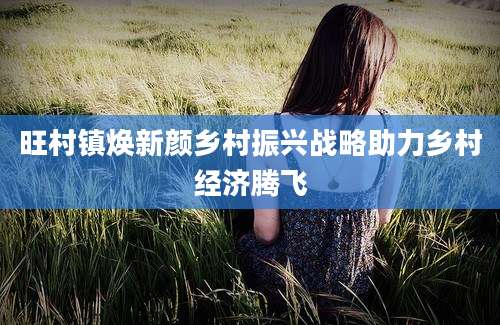 旺村镇焕新颜乡村振兴战略助力乡村经济腾飞