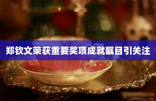 郑钦文荣获重要奖项成就瞩目引关注