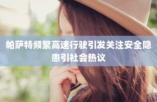 帕萨特频繁高速行驶引发关注安全隐患引社会热议